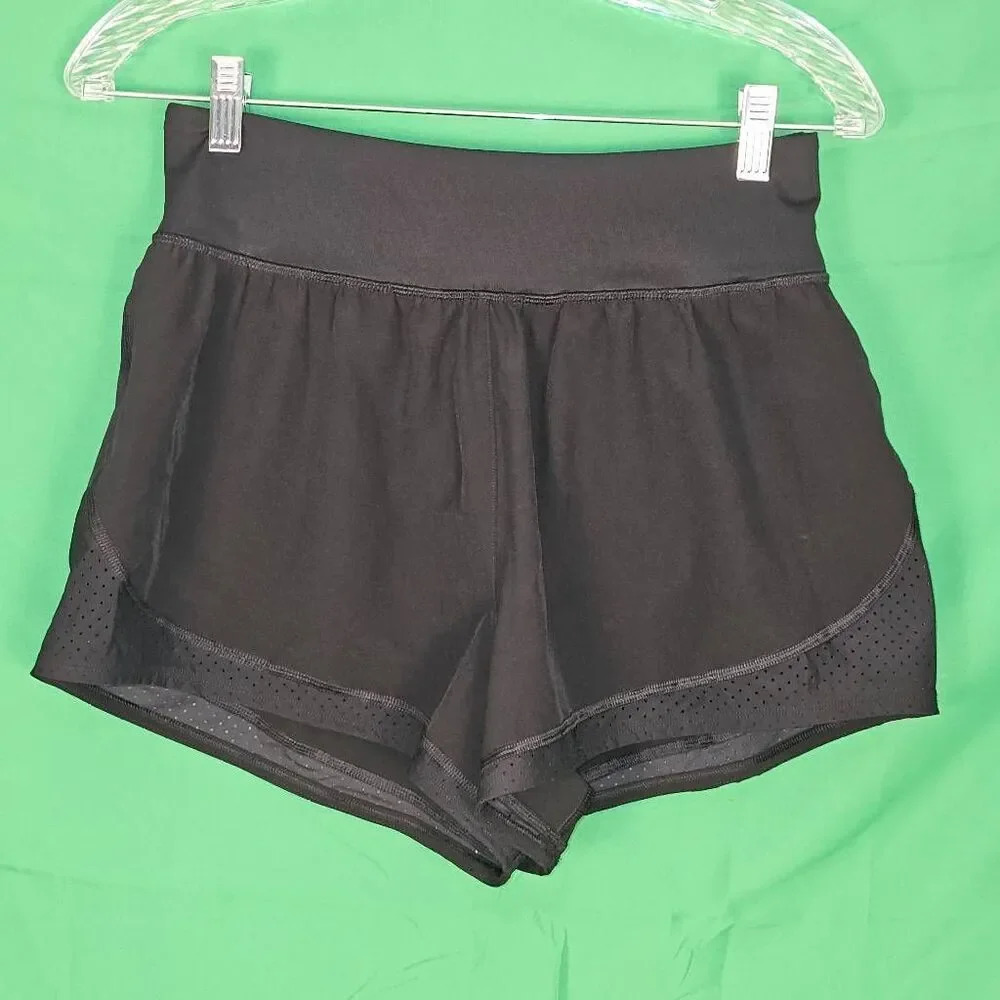 Spanx Womens Black The Get Moving Shorts‎ Medium